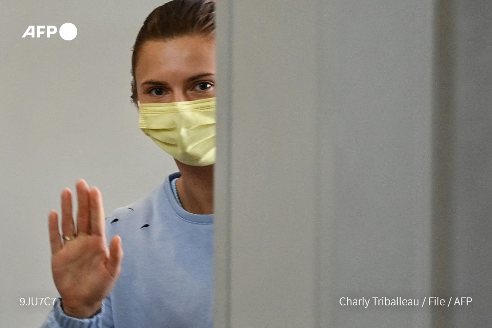 Belarus Olympic athlete Tsimanouskaya says 'happy to be in safety' in Poland