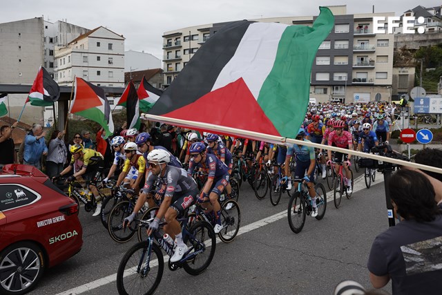 Security reinforcements guaranteed for the Vuelta a Valladolid in the face of protests in defense of Palestine.